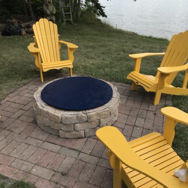 Enjoy the fire pit without lighting a fire