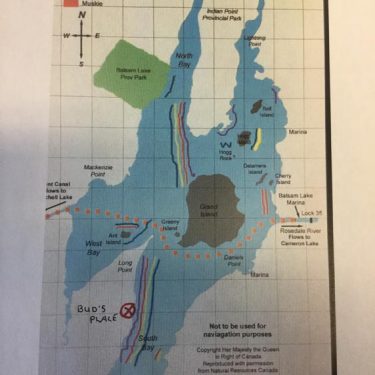 Balsam Lake fishing map